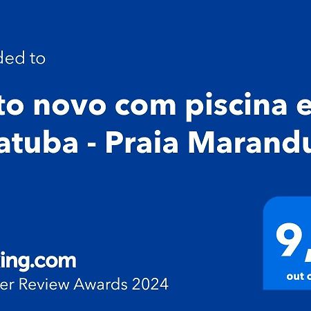 Apto Novo Com Piscina Em Ubatuba - Praia Maranduba Bagian luar foto