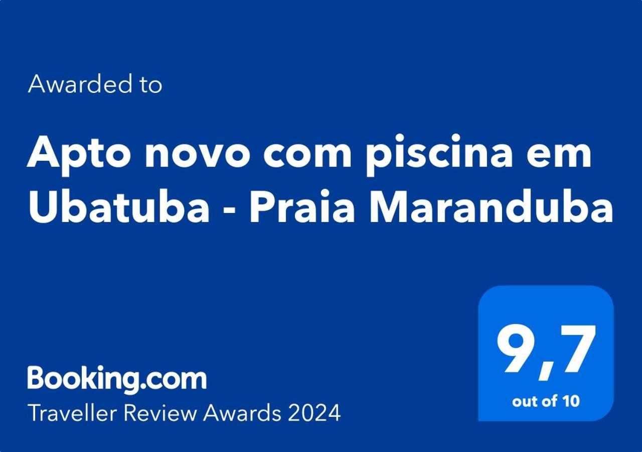 Apto Novo Com Piscina Em Ubatuba - Praia Maranduba Bagian luar foto